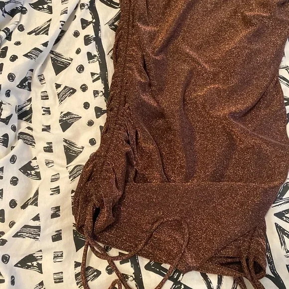 Tiger lily Sparkly copper dress with draw strings - Picture 5 of 6